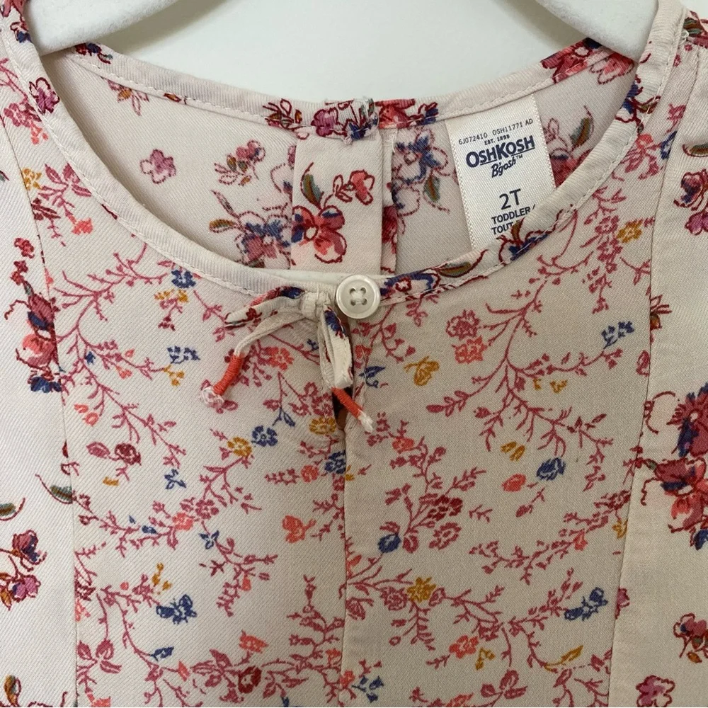 OshKosh B'gosh Pink and Red Floral Blouse